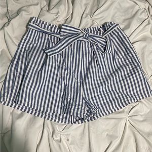 Blue and white shorts